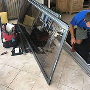 sliding glass door frame repair Albany